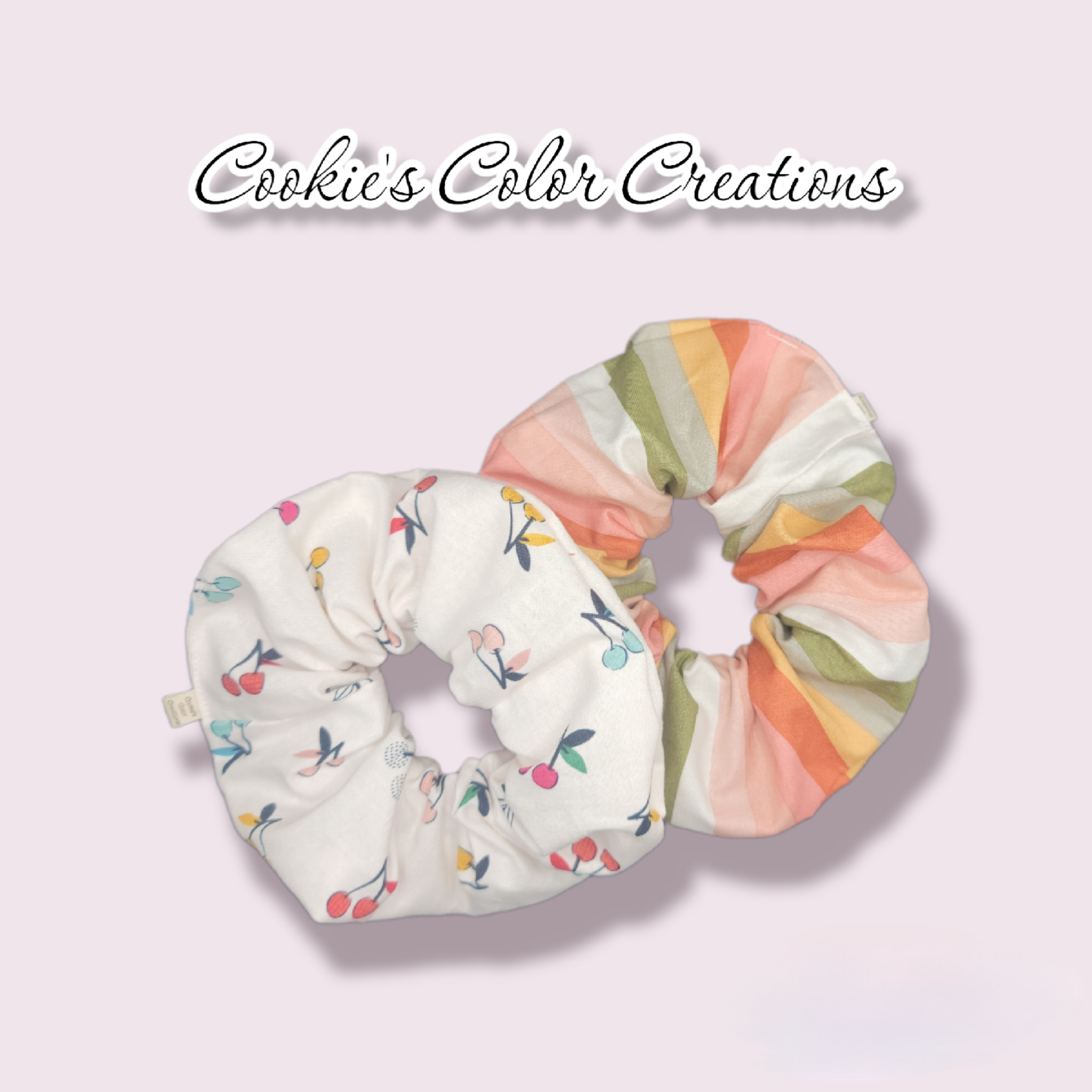 Vintage Stripped Candy and Cherry Combo Dbl Sidded