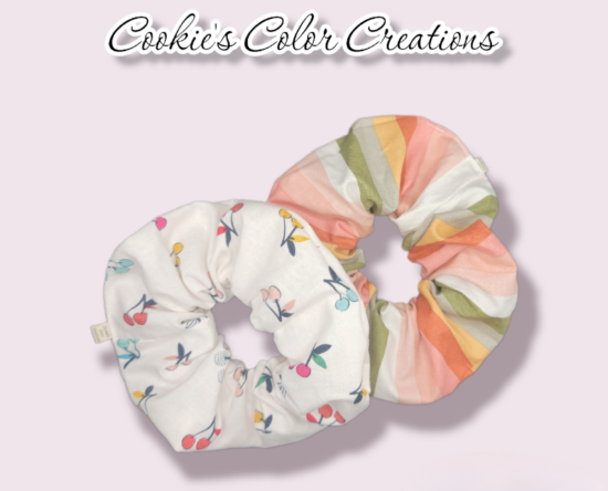 Vintage Stripped Candy and Cherry Combo Dbl Sidded