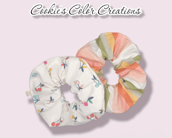 Vintage Stripped Candy and Cherry Combo Dbl Sidded