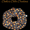 Halloween Black Candy Corn Swirls