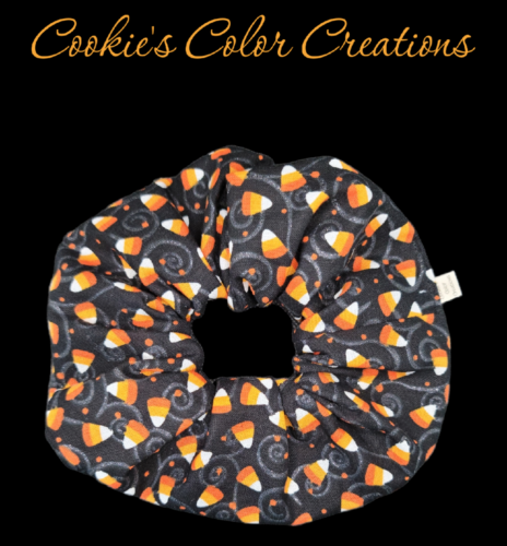 Halloween Black Candy Corn Swirls