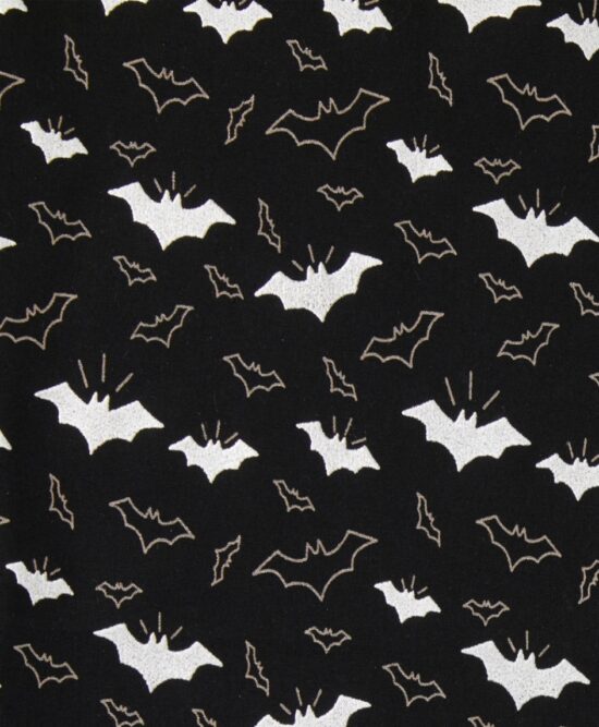 Halloween Glitter Silver Bats - Image 2