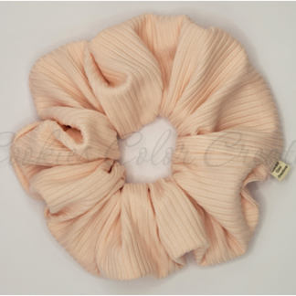 Light Pink Knit Scrunchie