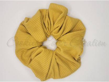 Mustard Knit Scrunchie