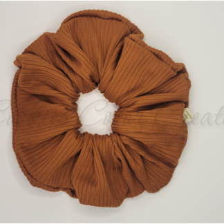 Rust Knit Scrunchie