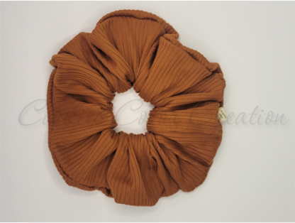 Rust Knit Scrunchie